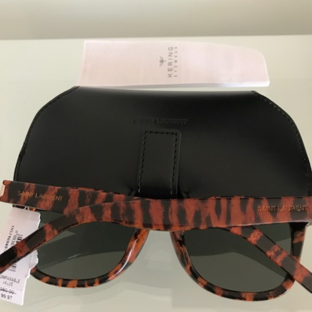 SAINT LAURENT Spotted Brown SL51PRINTS Sunglasses - Picture 7 of 8